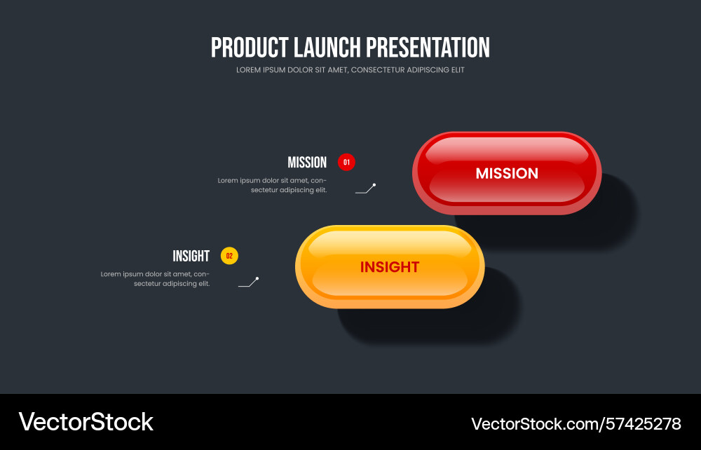 Digital introduction two element infographic Digital introduction two element infographic vector image