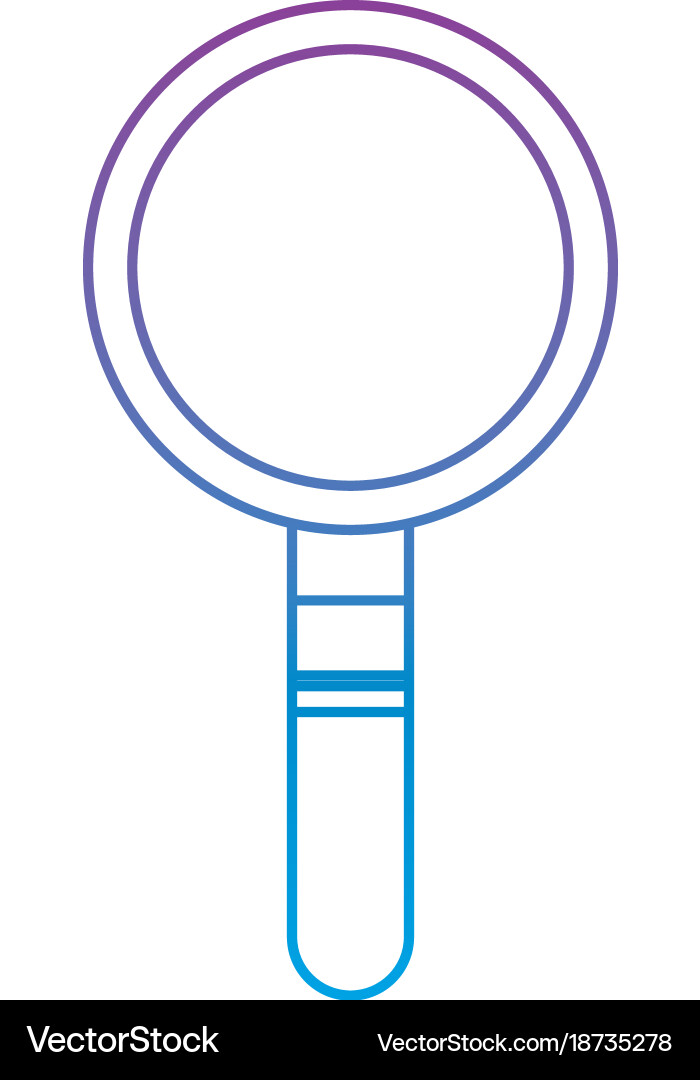 Magnifier search technology tool element find Vector Image