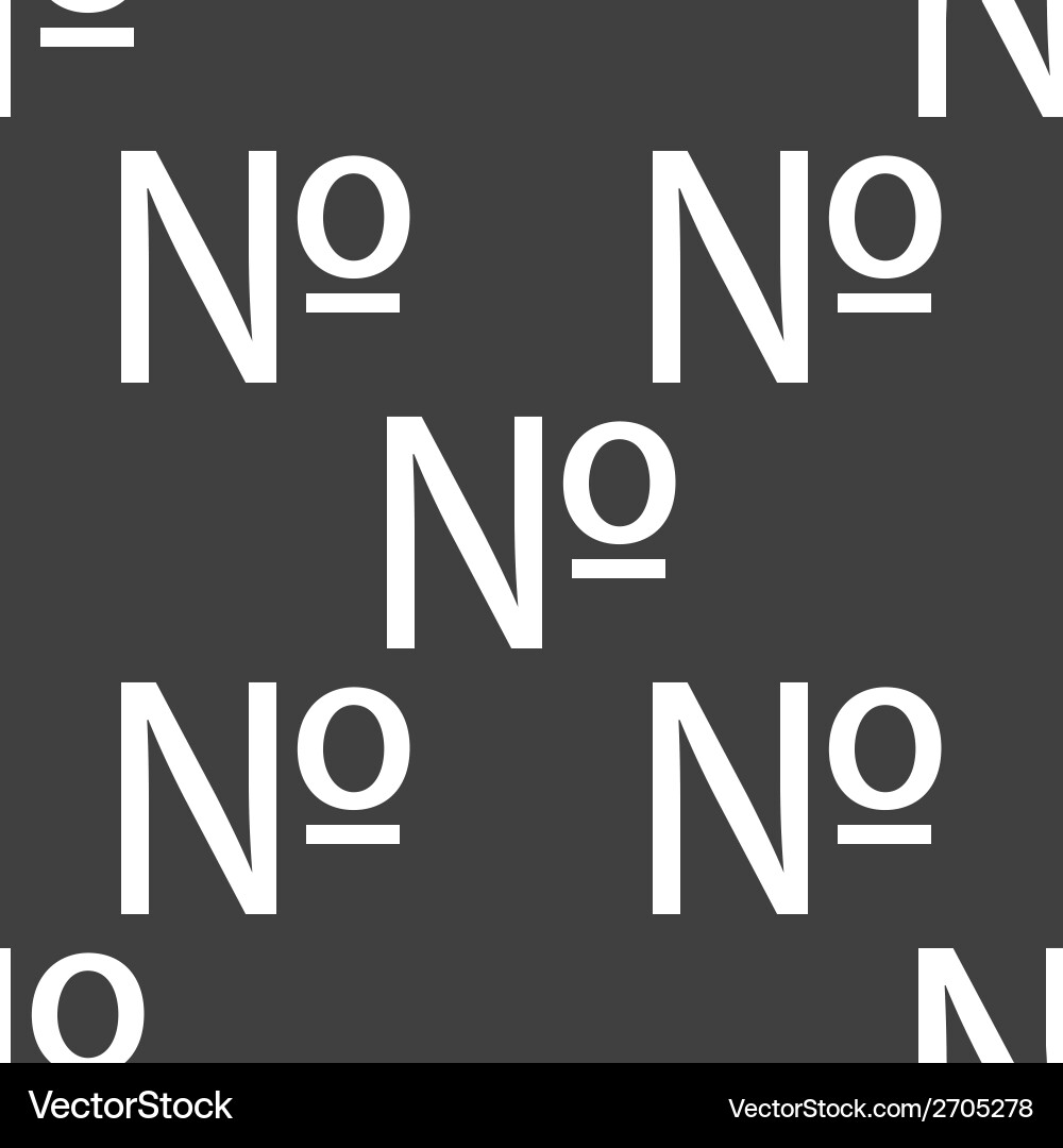 Number web icon flat design seamless pattern vector image