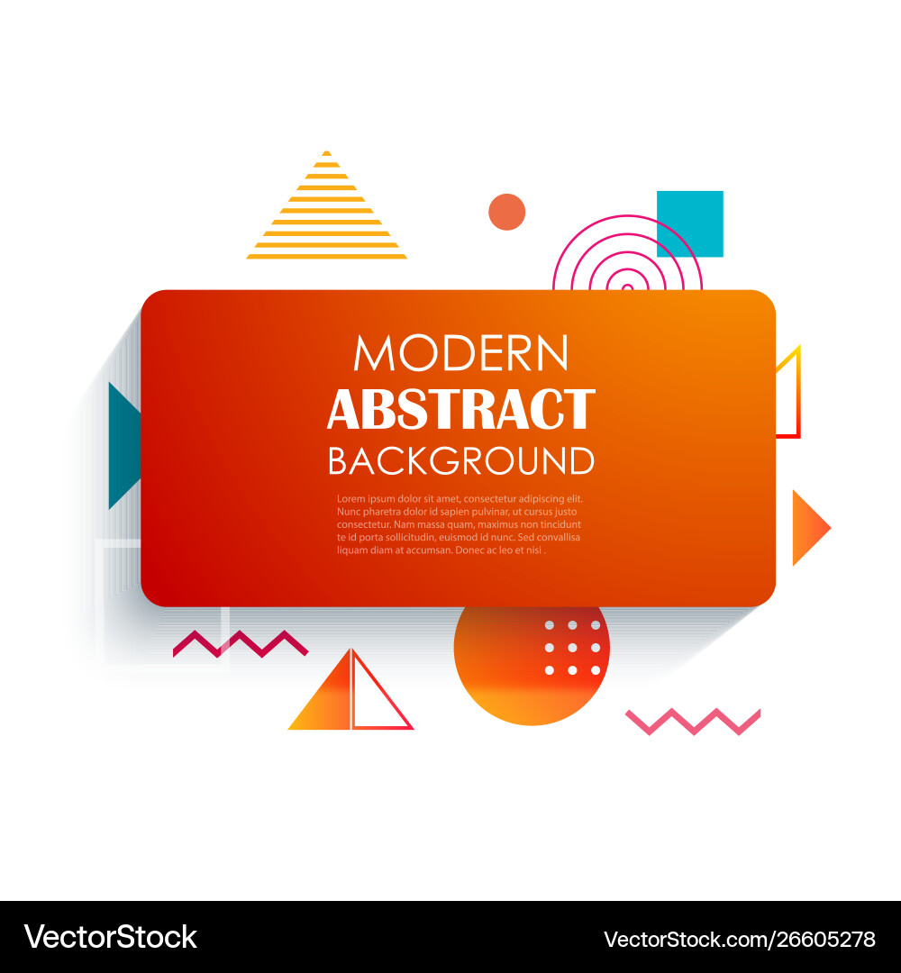 Red Geometric Pattern Backdrop vector image