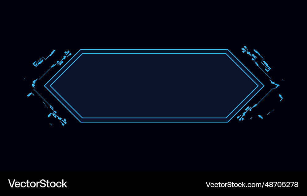 Sci fi abstract frame for web Sci fi abstract frame for web vector image