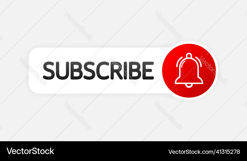 Text Box & Subscription Button Template vector image