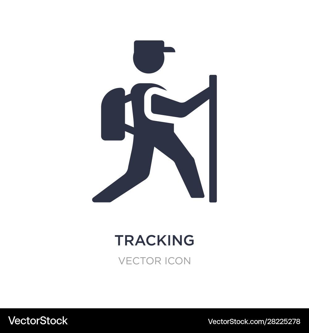 Tracking icon on white background simple element Vector Image