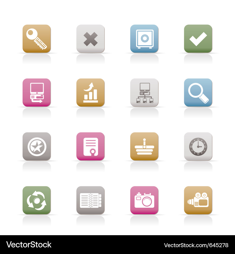 Website und Internet Icons Vektorbild