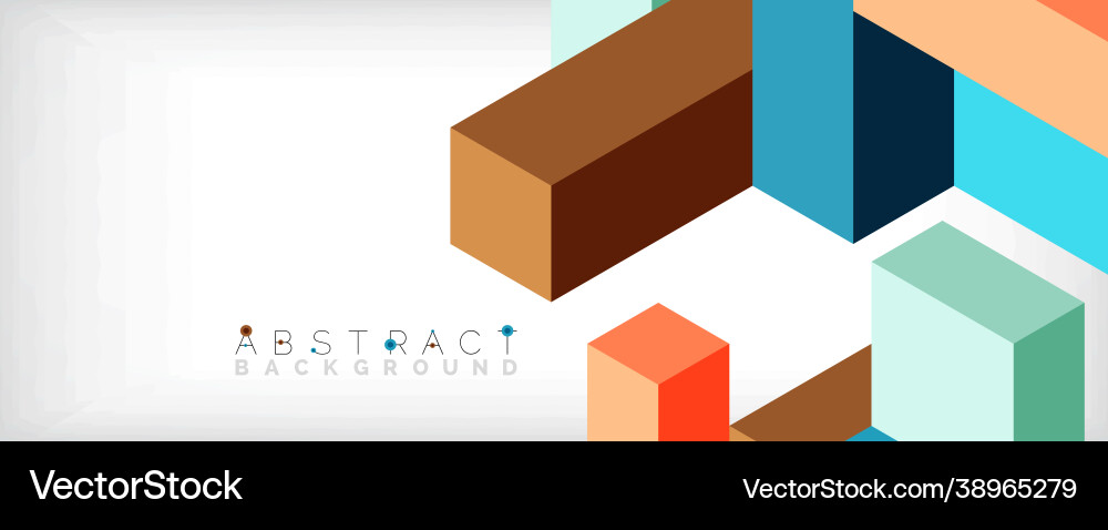 Abstract background 3d cubes cubic elements Abstract background 3d cubes cubic elements vector image