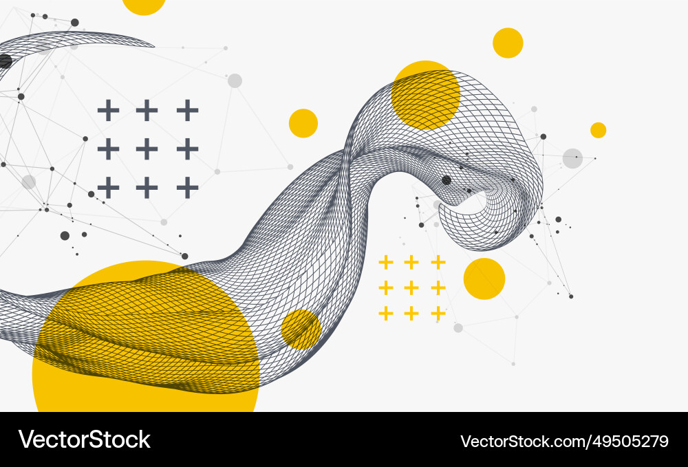 Abstract wave is made in a frame style Abstract wave is made in a frame style vector image