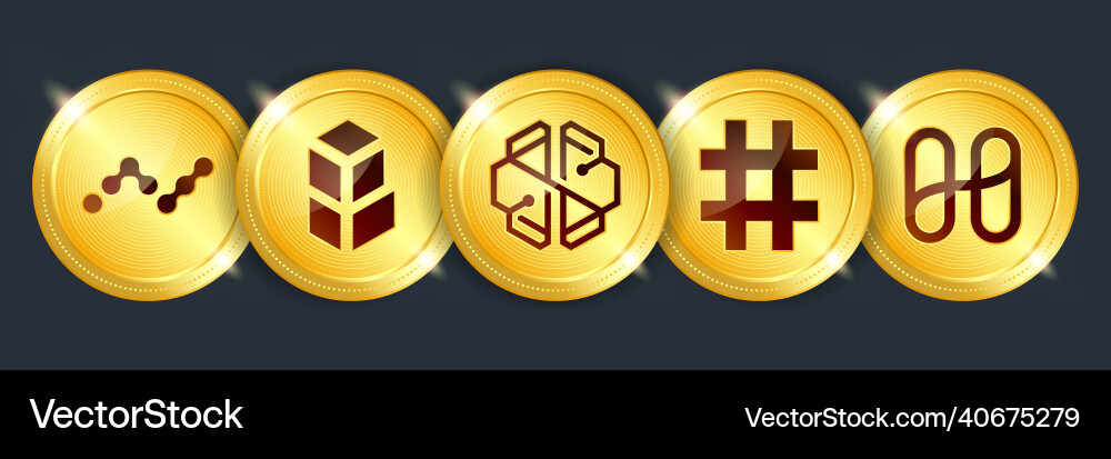 Crypto currency digital payment system blockchain Vector Image