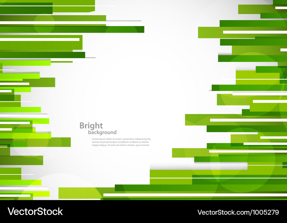 Dynamic Green Line Background vector image