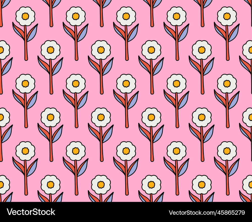 Groovy background seamless bright repeat pattern Vector Image