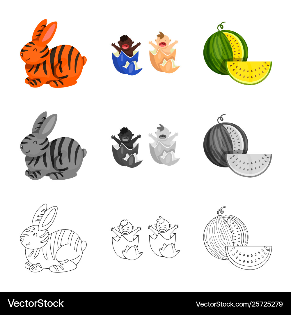 Isolated object test and synthetic icon Isolated object test and synthetic icon vector image
