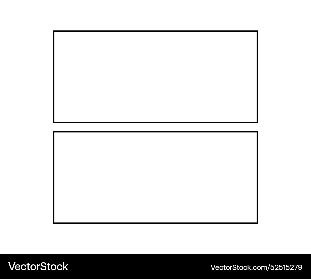 Rectangle shapes outline stroke symbol element Rectangle shapes outline stroke symbol element Vector Image