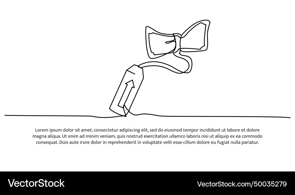 Simple continuous line design about saving when Simple continuous line design about saving when vector image