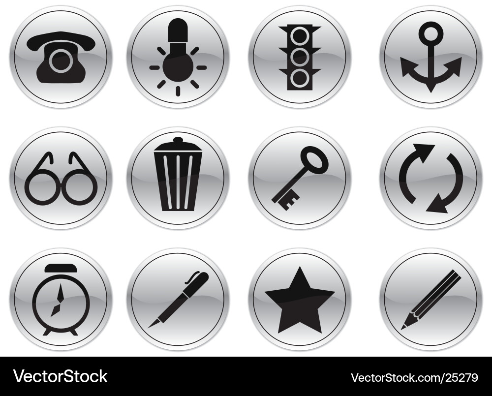 Tech Gadget Icons Set Vector Image