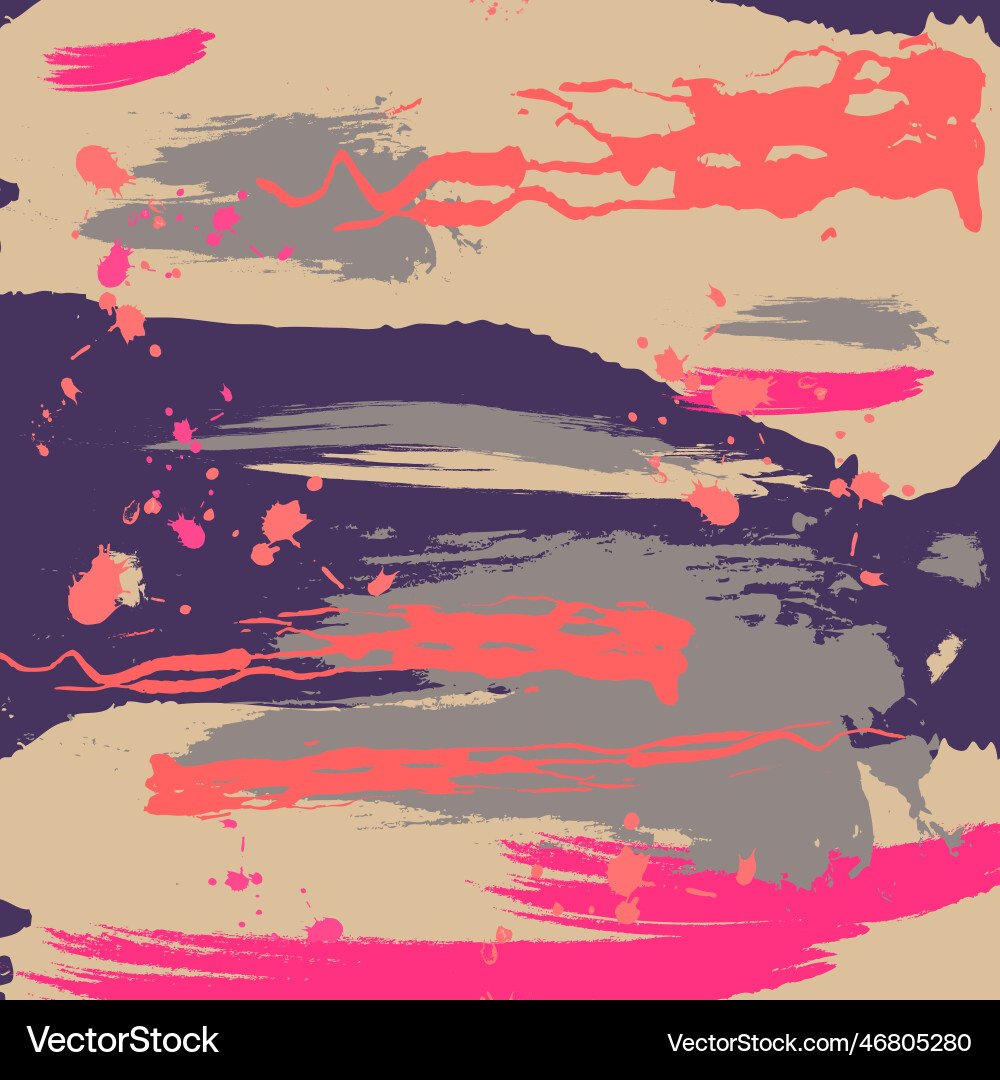 Abstract artistic graphic colorful ink blobs Vector Image