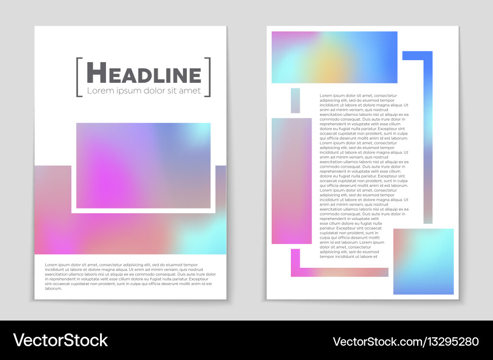 Abstract layout background set for art Vector Image