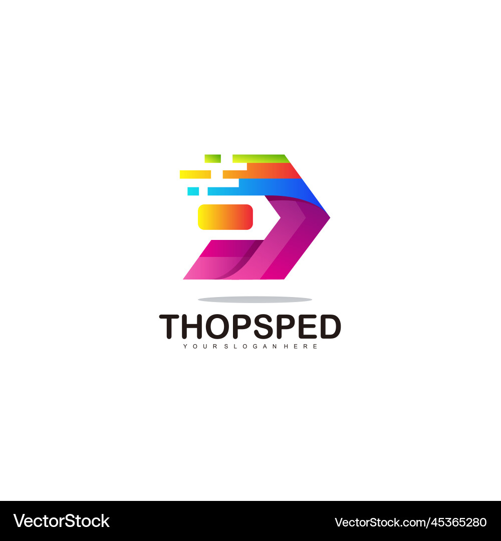 Arrow speed design with initial u logo template Vector Image