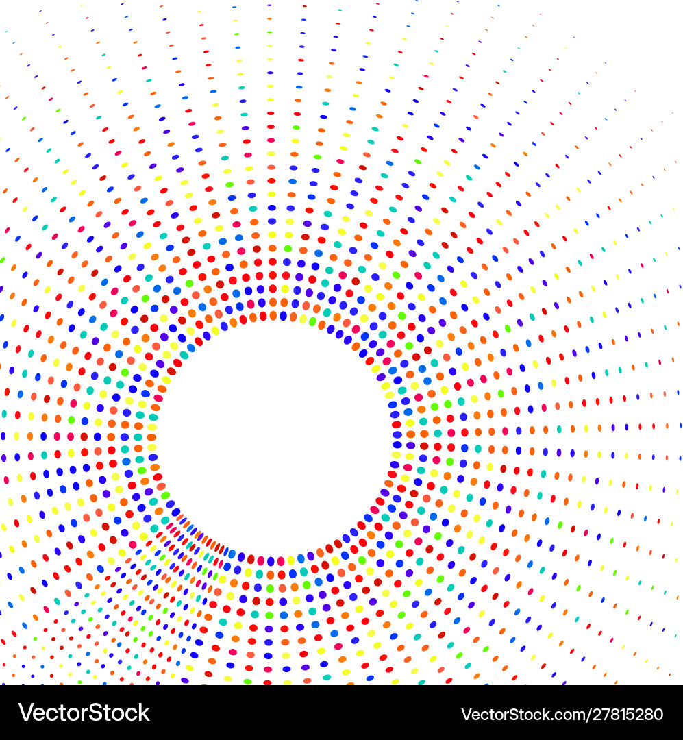 Circle with multicolored rays Circle with multicolored rays Vector Image