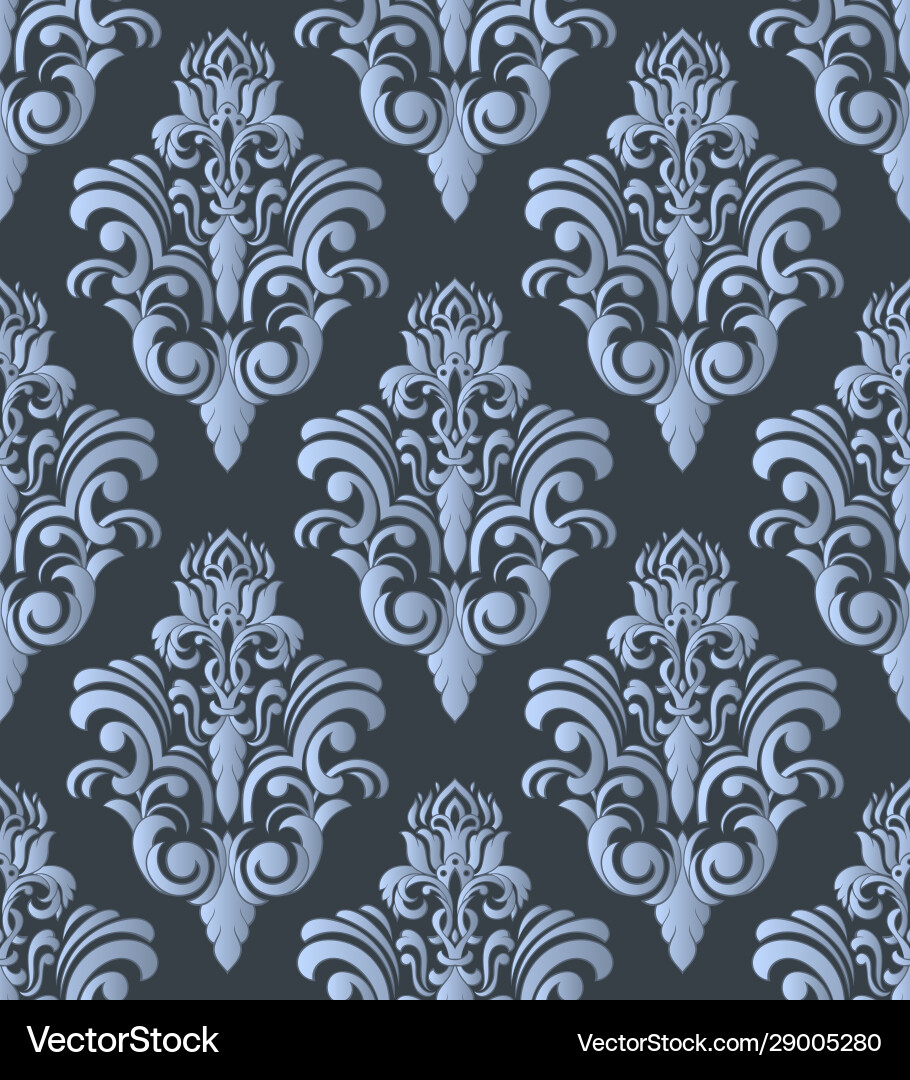 Damask seamless pattern element classical Vector Image