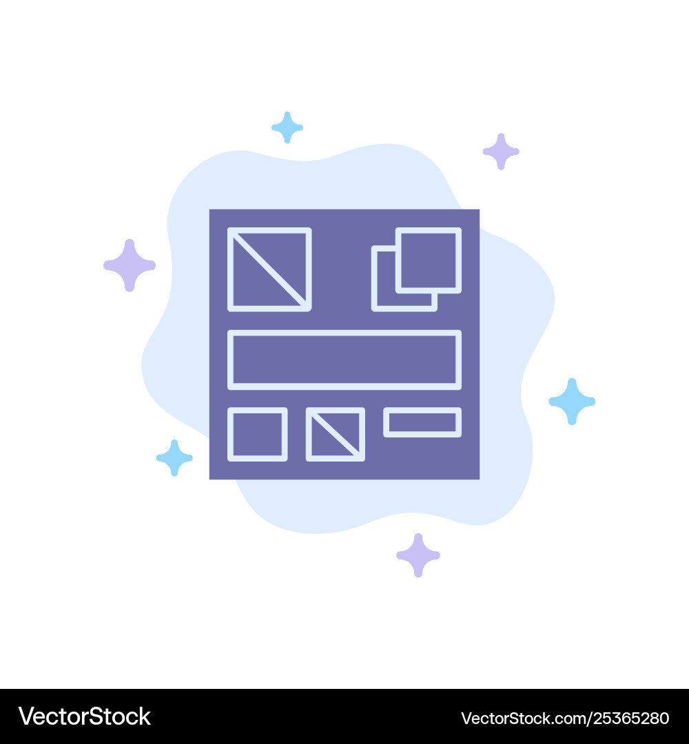 Design mockup web blue icon on abstract cloud Design mockup web blue icon on abstract cloud Vector Image
