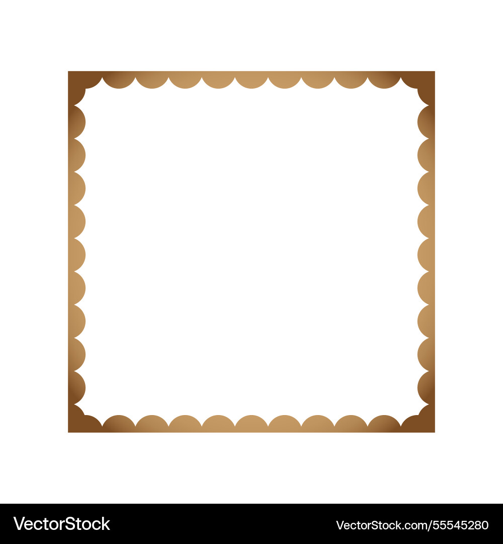 Frame is square on a white background Vector Image