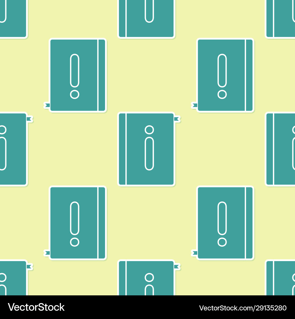 Green user manual icon isolated seamless pattern Green user manual icon isolated seamless pattern vector image