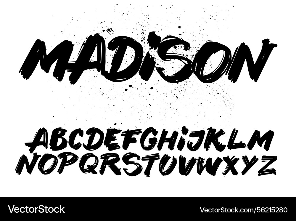 Hand gezeichnete strukturierte Pinselstriche Buchstaben grungy Hand gezeichnete strukturierte Pinselstriche Buchstaben grungy vektorbild
