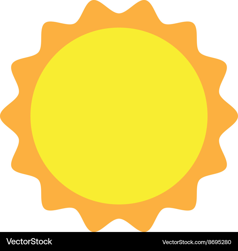 Sun icon symbol vector image