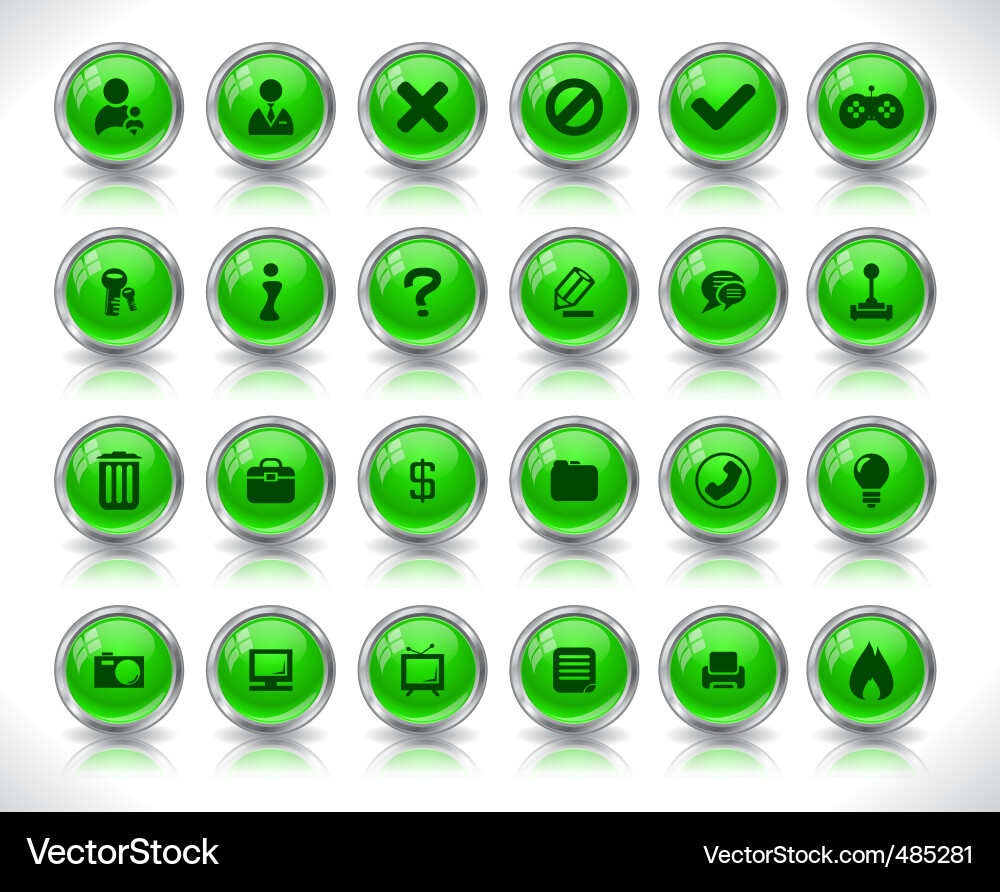 Buttons for websites Vector Image