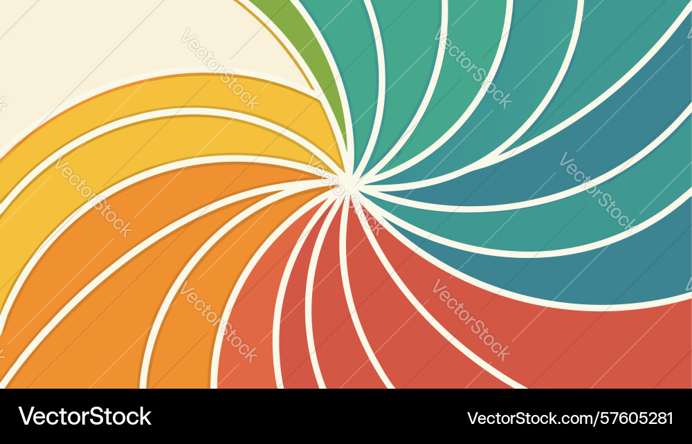 Dynamic abstract swirling color fan movement Vector Image