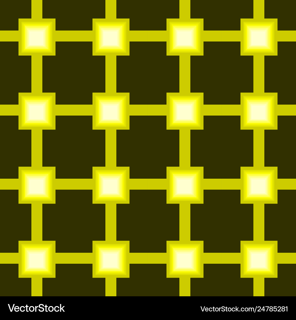 Seamless pattern with yellow square grid Seamless pattern with yellow square grid Vector Image