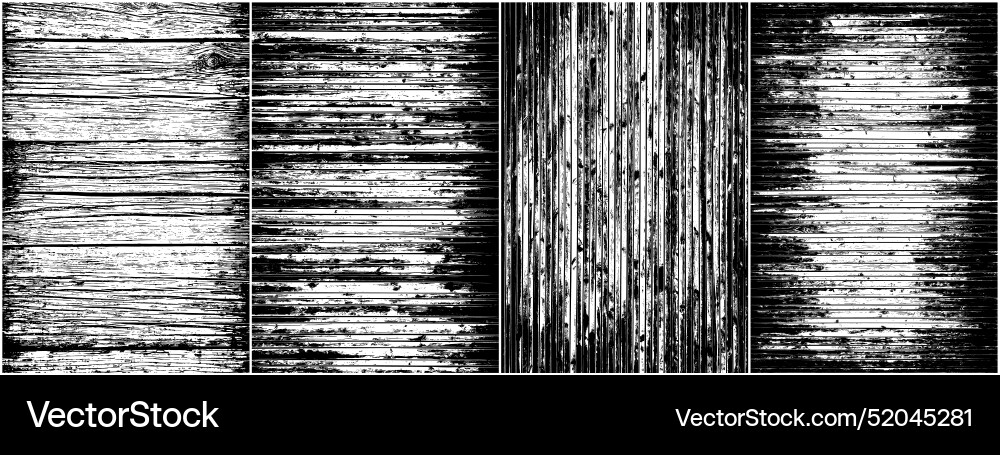 Set of distressed wood texture Set of distressed wood texture Vector Image