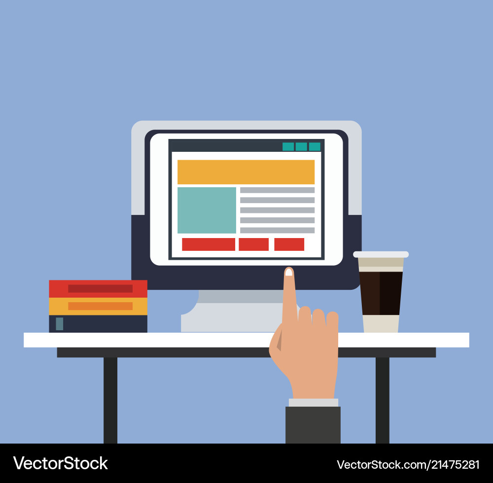Software and programming vector image