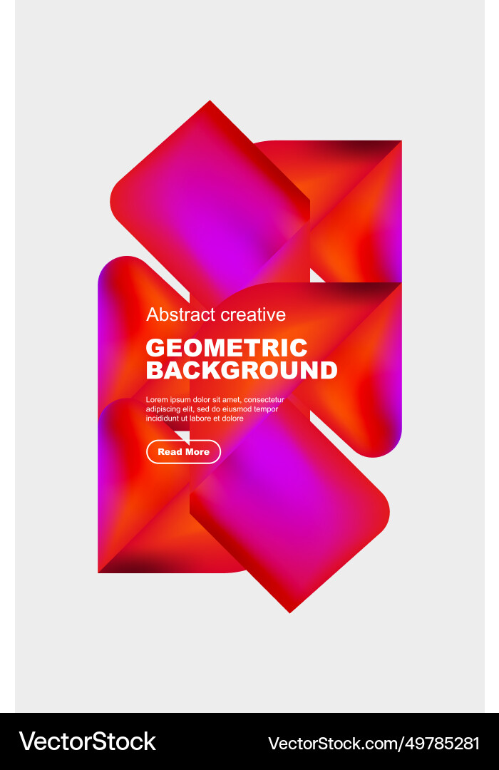 Square and triangle design with fluid gradients Square and triangle design with fluid gradients Vector Image