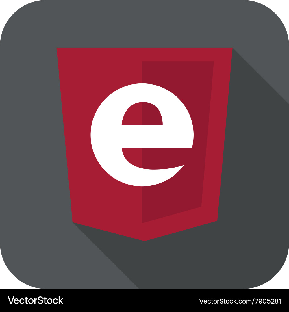 Web development shield sign - programming Vector Image