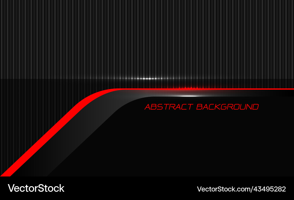 Cyber Red Line Abstract Background vector image
