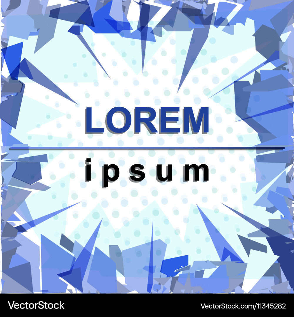 Frame with triangles texture vector image
