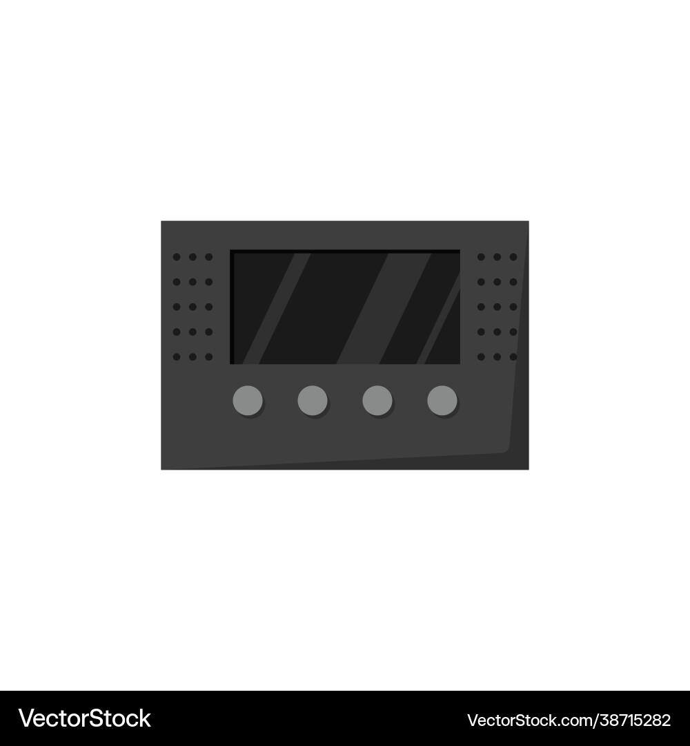 Intercom or interphone device for security flat Intercom or interphone device for security flat Vector Image
