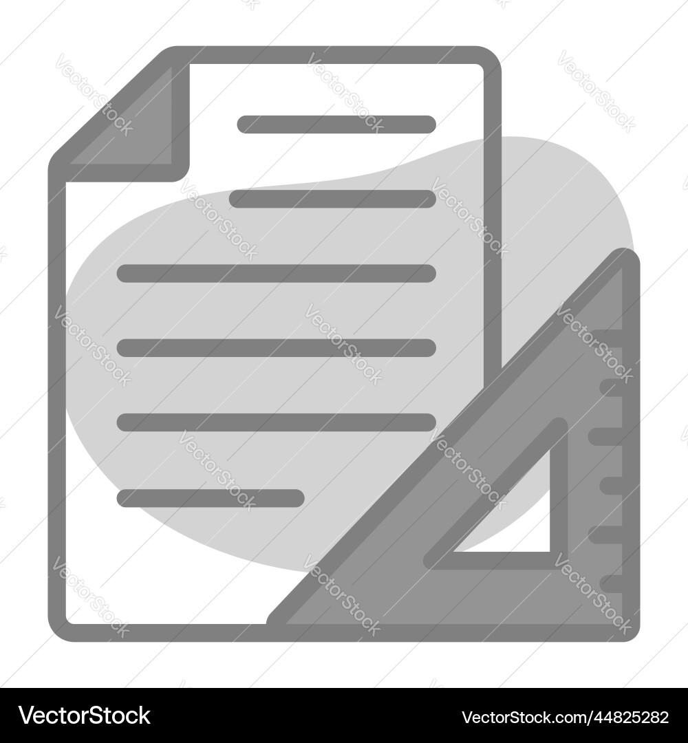 Measuring icon user interface as a simple sign vector image
