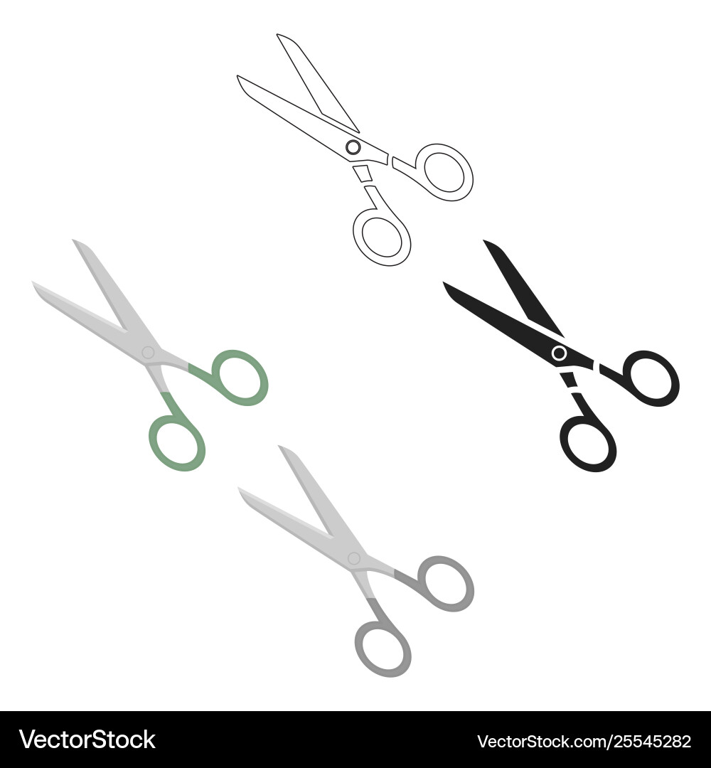 Scissors icon for web Scissors icon for web Vector Image