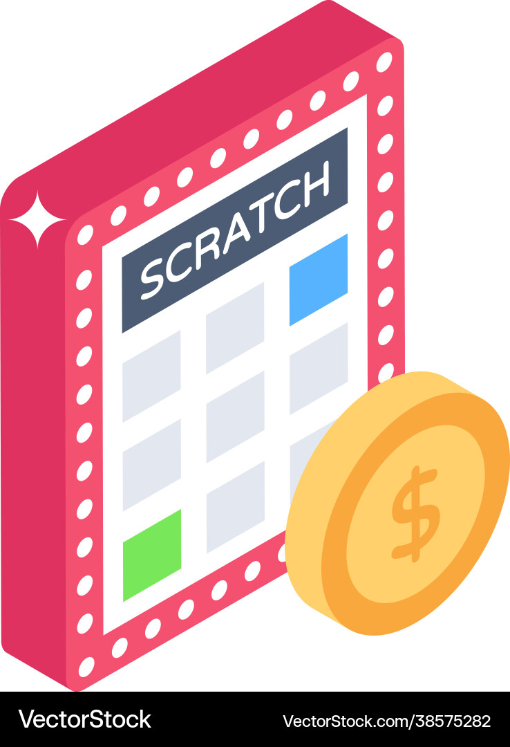 Scratch game Vector Image