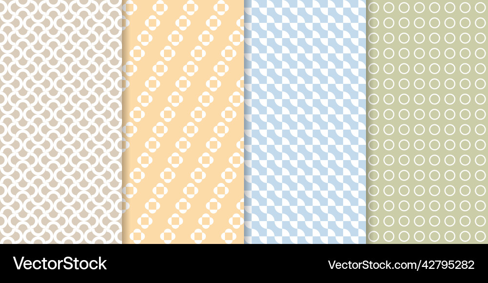 Set of minimal geometric texture seamless patterns Set of minimal geometric texture seamless patterns Vector Image