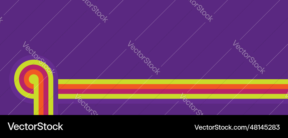 Abstract background with banded multi colored Vector Image