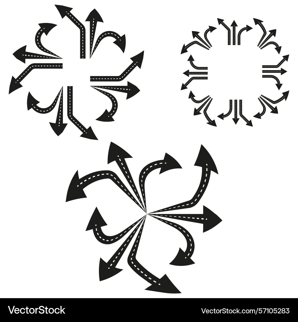 Arrow rotation icon circular direction form Vector Image