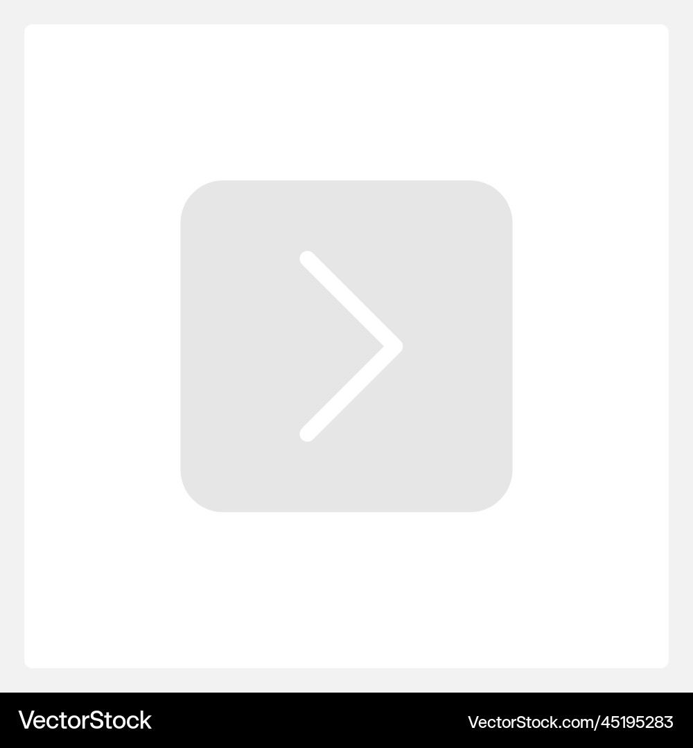 Inactive forward button ui element template Inactive forward button ui element template Vector Image