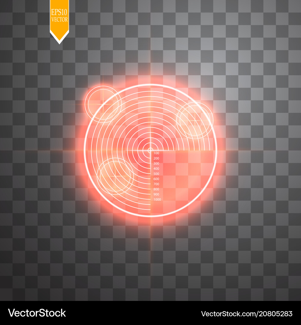 Neon target isolated game interface element Neon target isolated game interface element Vector Image