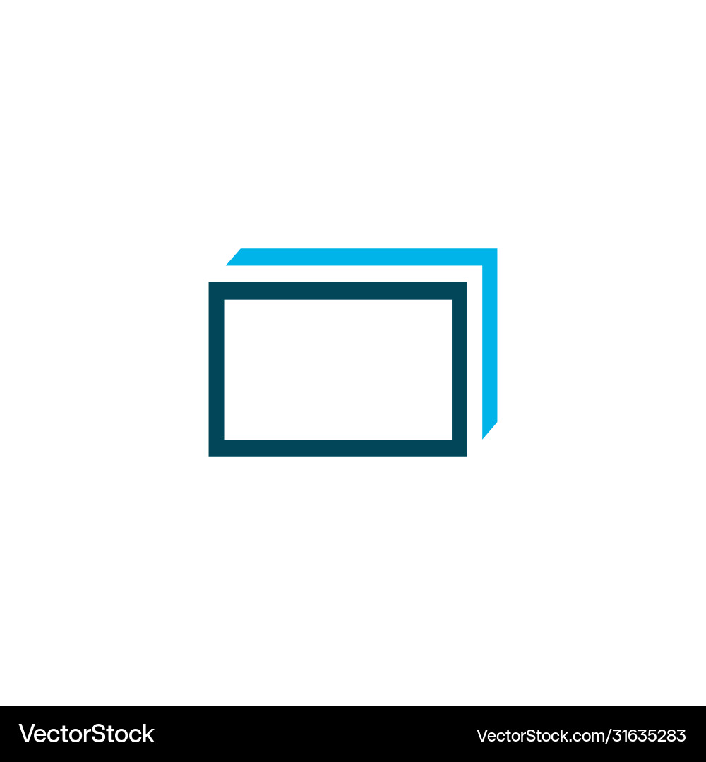 Paper stack or tabs icon layer symbol stock Vector Image