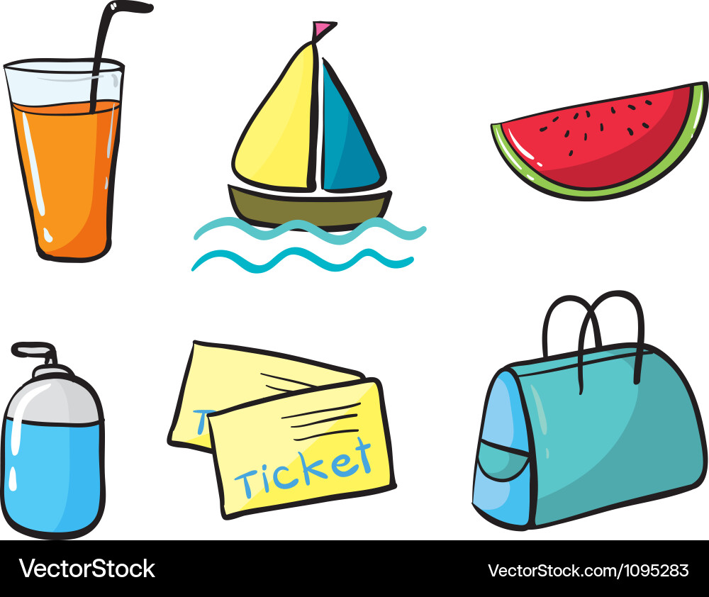 Various objects Vector Image