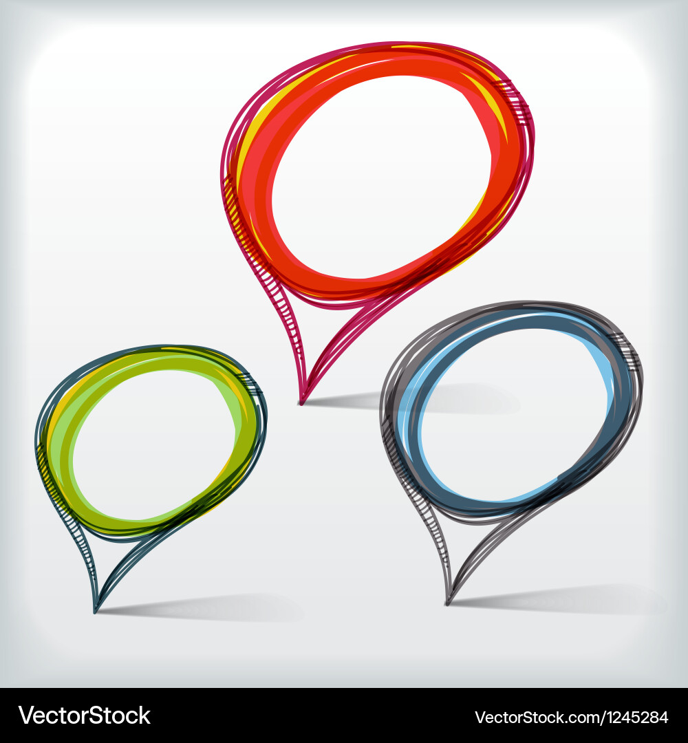 Background of abstract talking bubble Vector Image