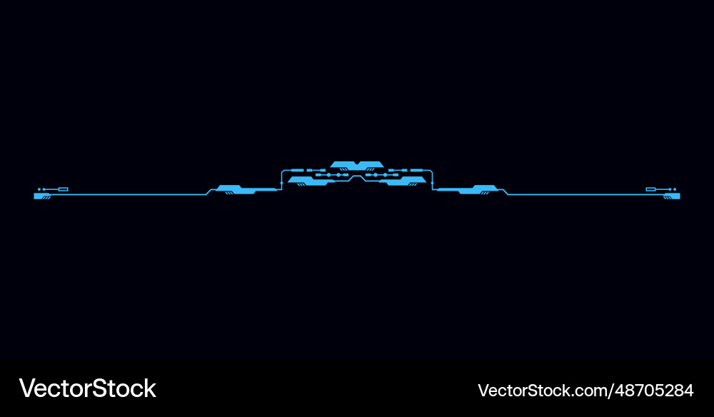 Futuristic high tech frame for interface gui game Vector Image