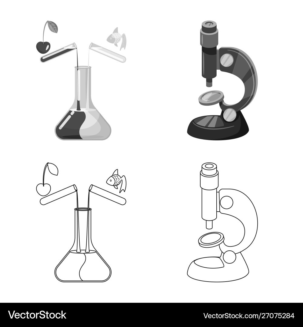 Isolated object test and synthetic sign set Vector Image